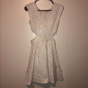 Charlotte Russe V neck flare dress